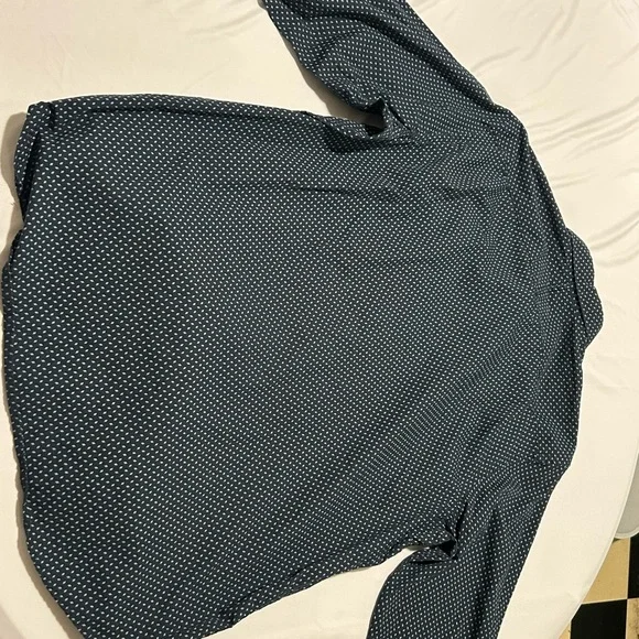 Banana Republic Men’s Button Down Black Mini Geo Pattern - Picture 4 of 4